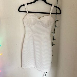 White body con dress